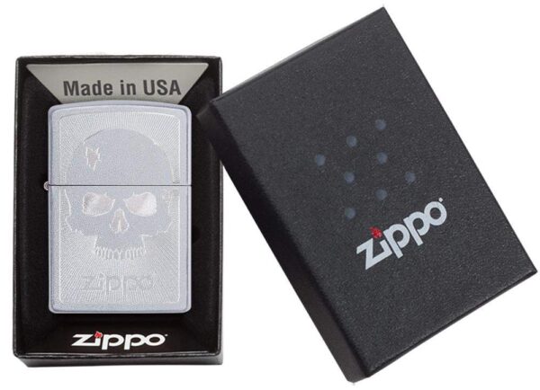 Zippo 29858 Skull With Lines