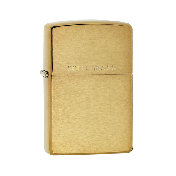 Zippo 204 Brushed Solid Brass