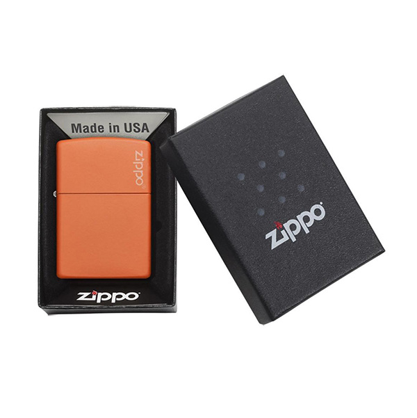 Zippo 231ZL Orange Matte with Zippo Logo