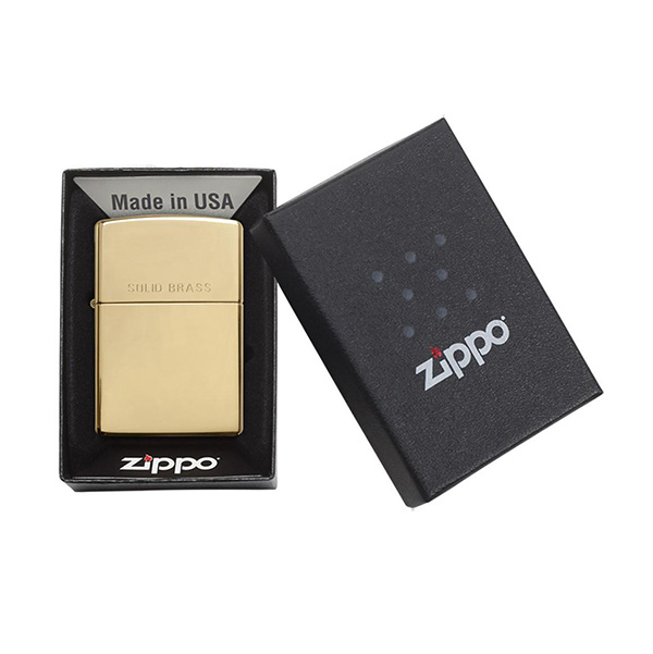 Zippo 254 High Polish Solid Brass