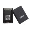 Zippo 363 Black Crackle Silver Zippo Logo
