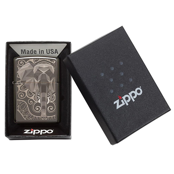 Zippo 49074 Elephant Fancy Fill Design