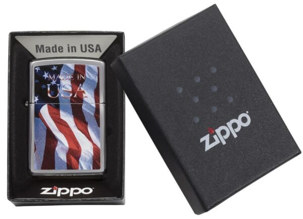Zippo 24797 Made in USA Flag