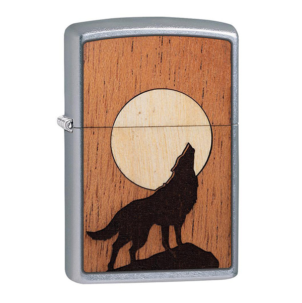 Zippo 49043 WOODCHUCK USA Howling Wolf