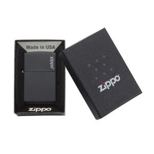 Zippo 218ZL Black Matte with Zippo Logo