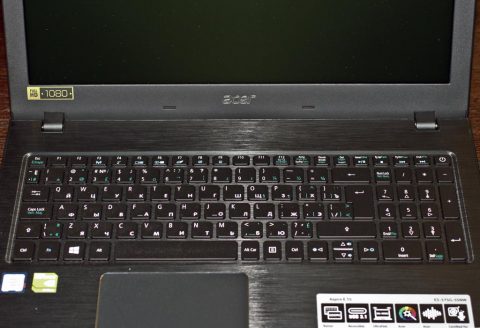 Гравировка клавиатуры Acer Aspire E5-575G